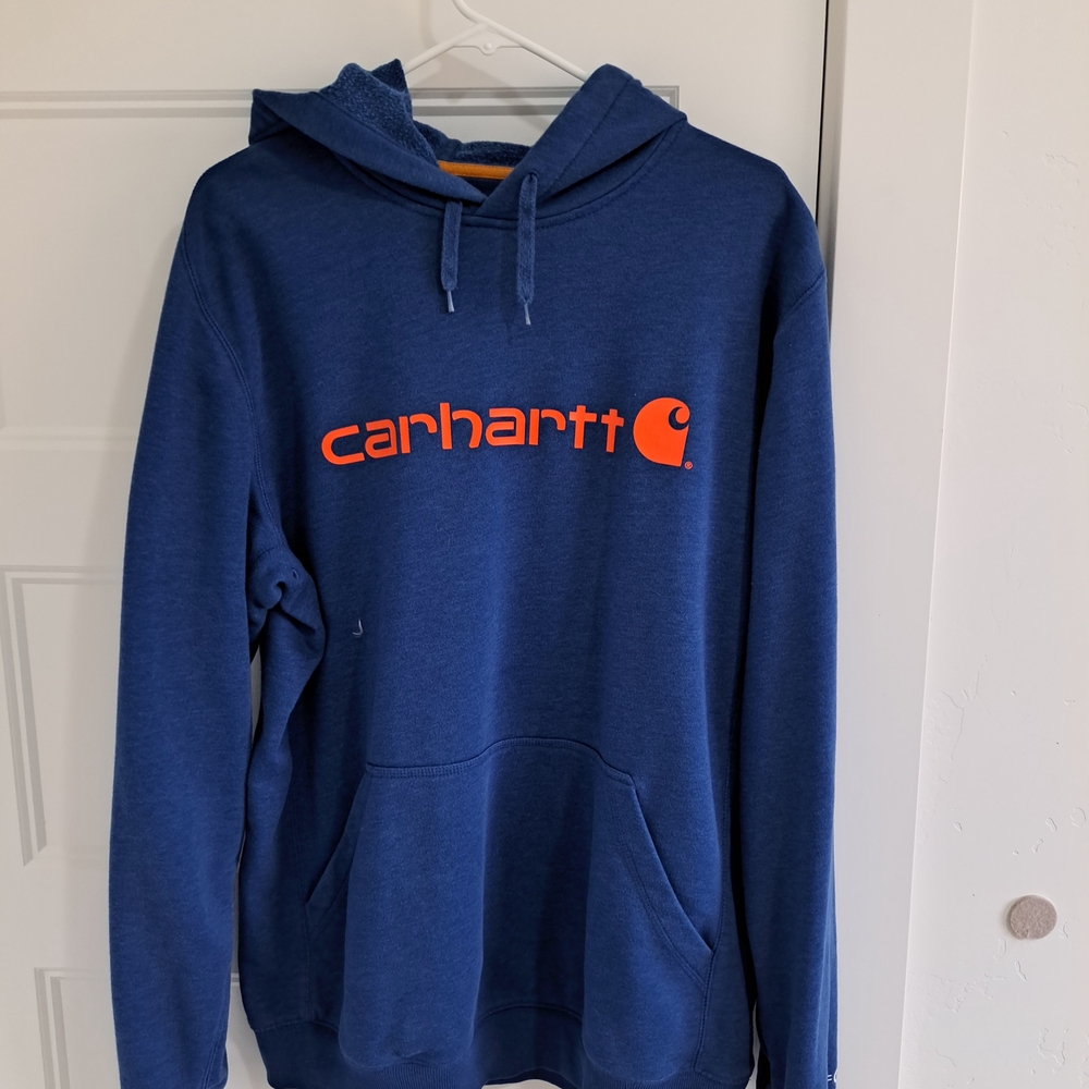 Carhartt Men's Blue Hoodie Sweater